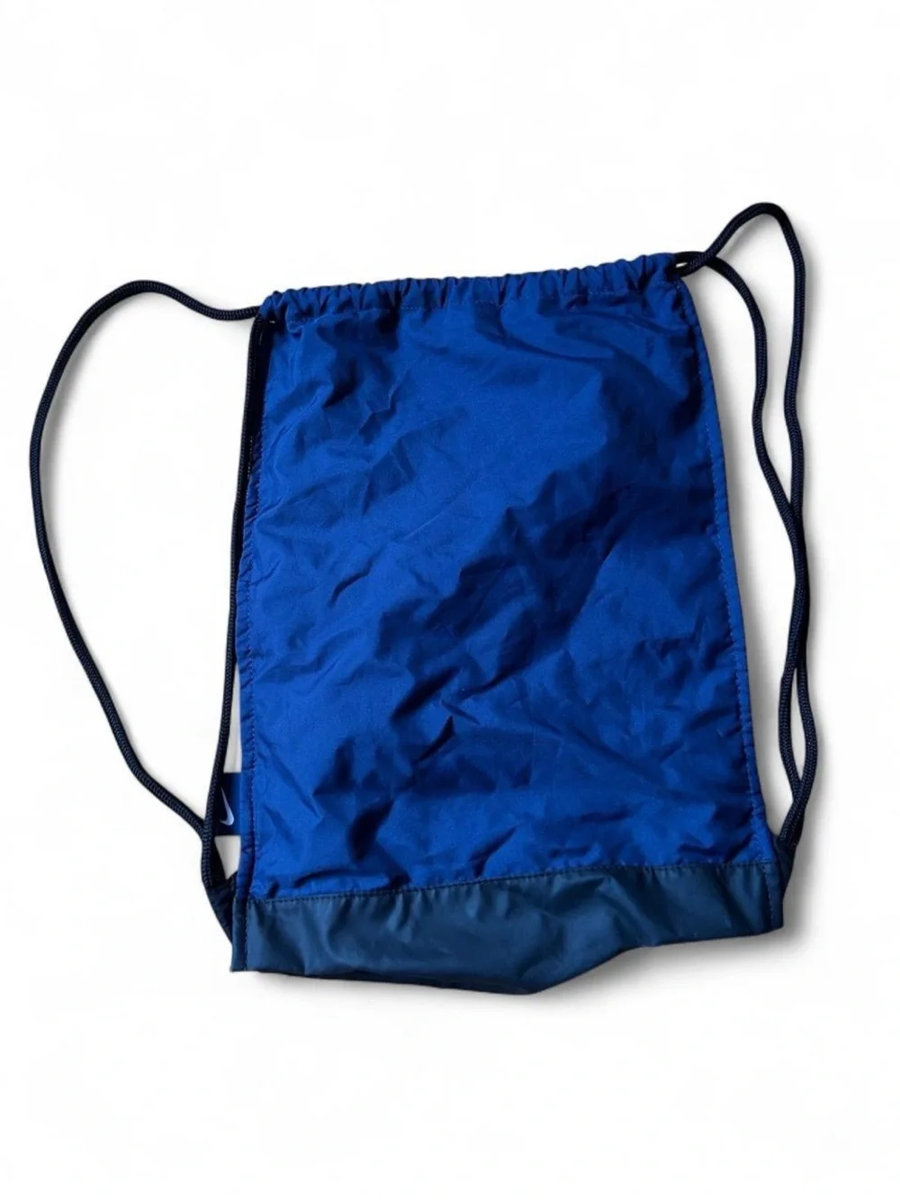 Nike Alpha Adapt Gym Sack Backpack Blue Black Drawstring Mesh Athletic Bag Used